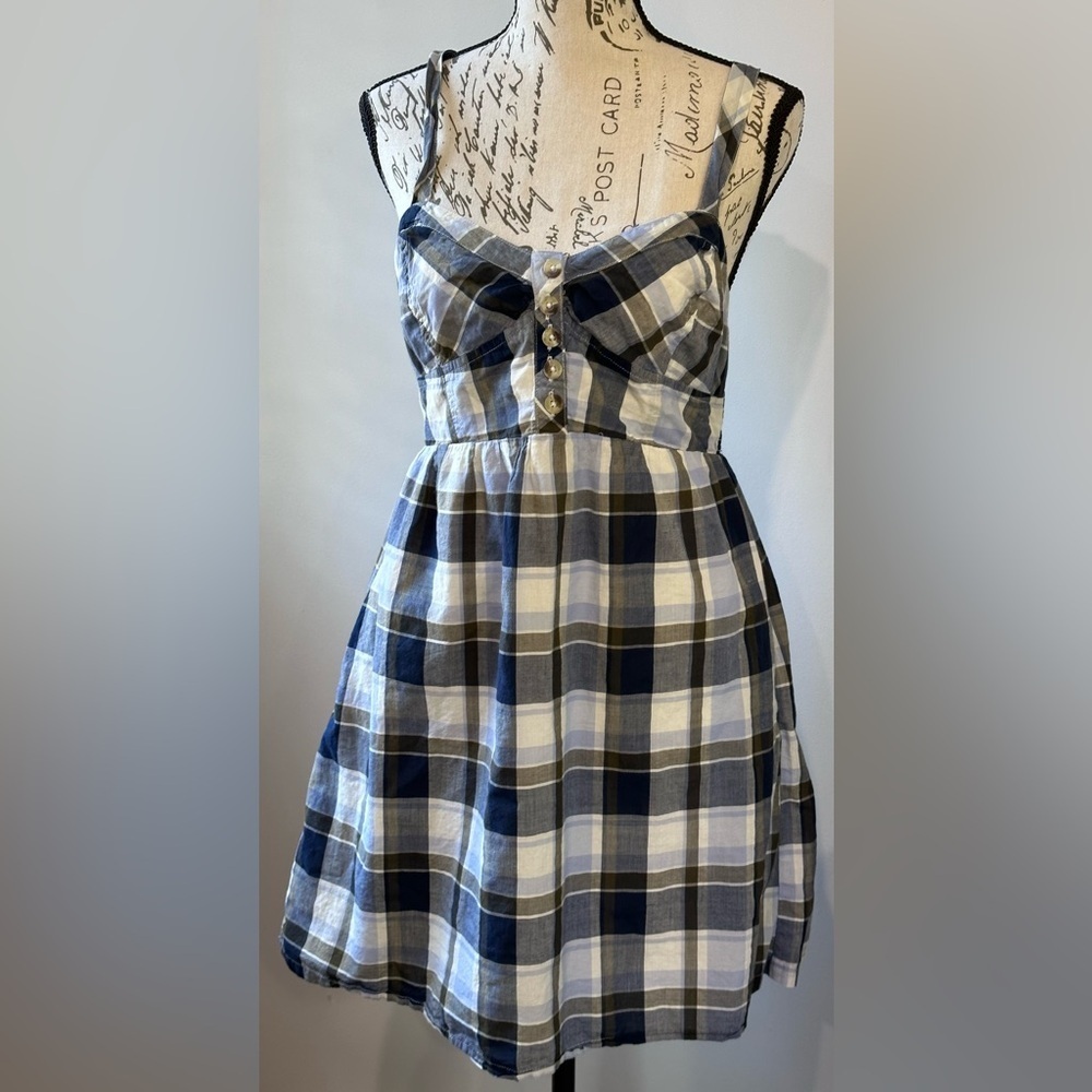 Aeropostale Plaid Halter Dress - Size Medium - Picture 2 of 16